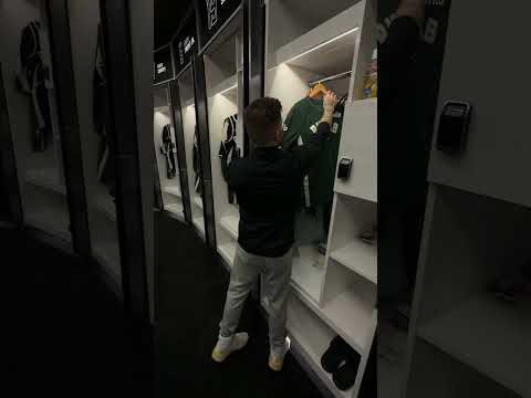 Set up Ryan Rollins' locker for a gameday #bucks #nba #rollins #equipment