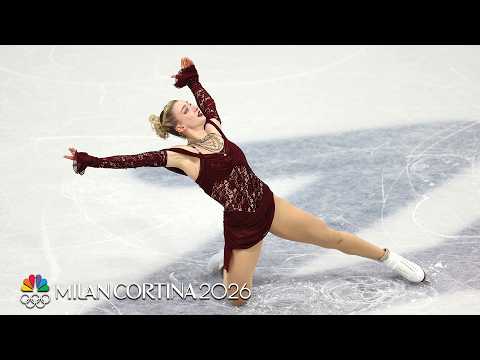 Amber Glenn weathers short program missteps to qualify in 13th | Winter Olympics 2026 | NBC Sports