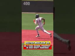 Dexter McCleon Jr. is a name to know in our 2028 prep rankings 🔥#mlbdraft #baseball