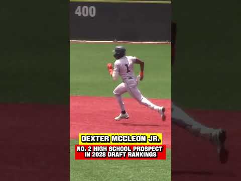 Dexter McCleon Jr. is a name to know in our 2028 prep rankings 🔥#mlbdraft #baseball