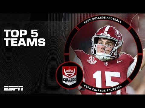 Top 5 College Football Teams: Who's Number 1 right now? | The CFB Show