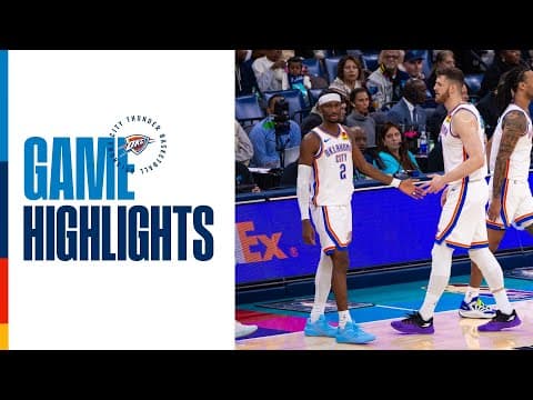 OKC Thunder at Memphis Grizzlies | Game Highlights | November 9, 2025