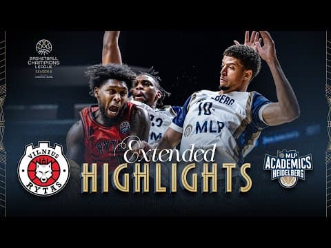 Rytas Vilnius v MLP Academics Heidelberg | Full Game Highlights | #BasketballCL 2025-26