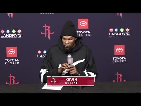 Press Conference by Kevin Durant vs Magic