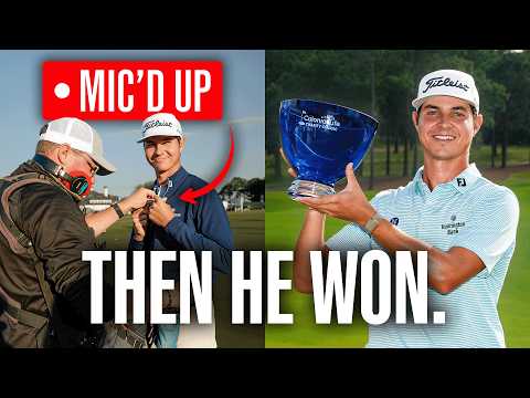We Mic’d Up a Pro Golfer for 72 holes… And he ended up WINNING!