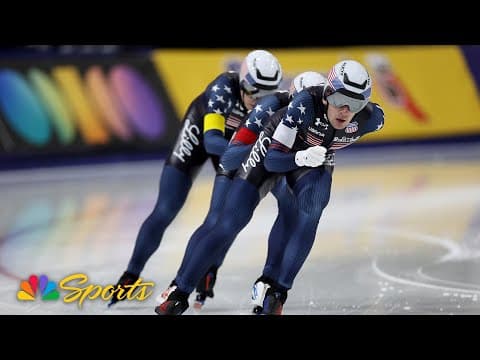 Team USA breaks their own men's team pursuit world record at Salt Lake City World Cup | NBC Sports
