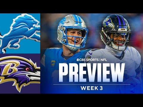 Lions vs Ravens Preview: Predictions and Best Bets | NFL Week 3