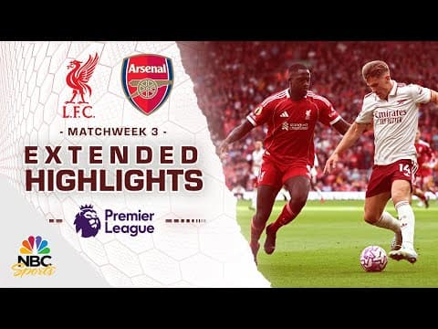 Liverpool v. Arsenal | PREMIER LEAGUE HIGHLIGHTS | 8/31/2025 | NBC Sports