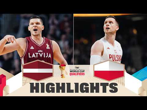 Latvia 🇱🇻 v Poland 🇵🇱 | Highlights | FIBA Basketball World Cup 2027 European Qualifiers