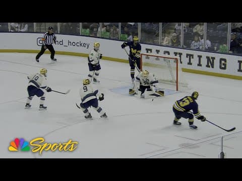 No. 2 Michigan vs. Notre Dame | COLLEGE HOCKEY HIGHLIGHTS | 11/1/25 | NBC Sports