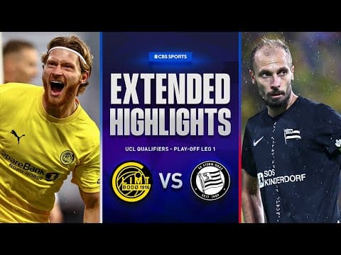 Bodø/Glimt vs. Sturm Graz: Extended Highlights | UCL Qualifiers - Play-off Leg 1 | CBS Sports Golazo