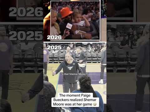 Shemar Moore and his daughter always show love to Paige Bueckers in LA 👏 (📺 ION, 📹 roxc/TT)