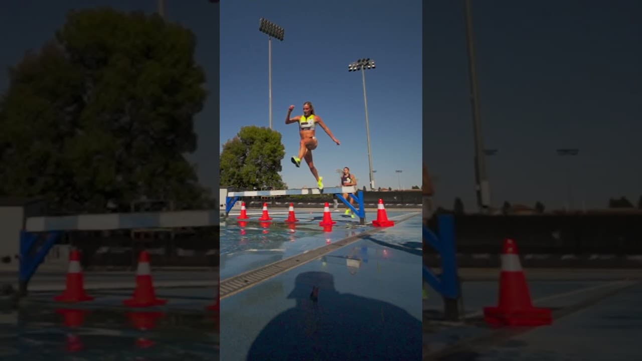 STEEPLECHASE QUEEN EMMA COBURN IS BACK #trackandfield #athletics #steeplechase