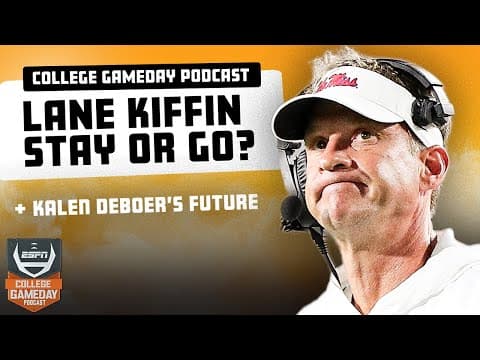 What's REALLY Going on with Lane Kiffin's Future Plans? | College GameDay Podcast