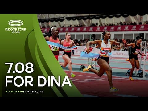 Dina Asher-Smith fires to 7.08 over 60m to win in Boston | World Indoor Tour 26
