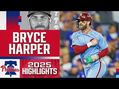 Bryce Harper's BIGGEST HITS and BEST MOMENTS from the 2025 season! 🔔