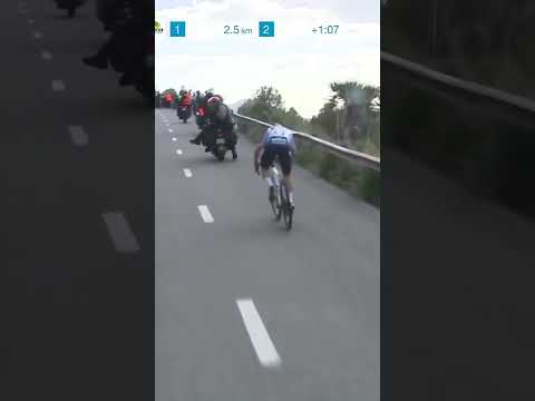 Remco Evenepoel makes his bid for glory! The Belgian attacks on the final climb to lead solo.