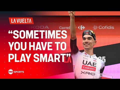 Juan Ayuso discusses his race tactics after victory at Stage 12 🚴