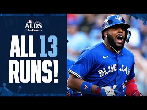 ALL 13 RUNS: Varsho, Vlad Jr, Springer, Clement combine for 5 home runs in a BIG Blue Jays ALCS win!