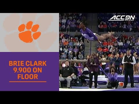 Clemson's Brie Clark Takes 1st With 9.900 On Floor | 2026 ACC Gymnastics