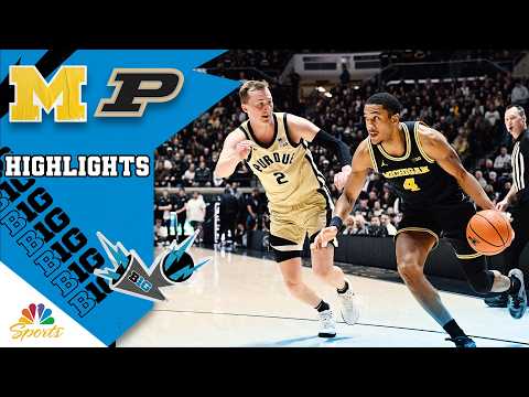 No. 1 Michigan vs. No. 7 Purdue | COLLEGE BASKETBALL HIGHLIGHTS | 2/17/26 | NBC Sports
