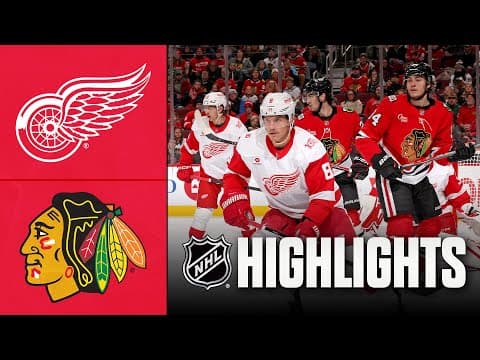 Red Wings vs. Blackhawks | NHL Highlights | December 13, 2025