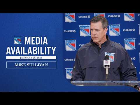 NYR vs NYI: Mike Sullivan Pregame Media Availability | Jan. 29, 2026