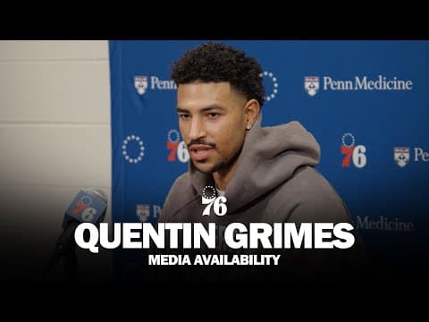 Philadelphia 76ers Postgame Media Availability 🎙️ | Quentin Grimes | 10.25.25