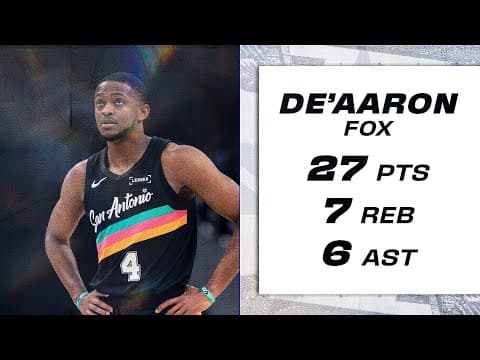 De’Aaron Fox 27 PTS, 7 REB, 6 AST Highlights vs Wizards