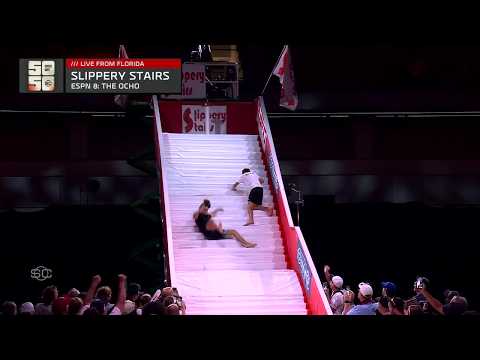 SPORTSCENTER LIVE FROM THE OCHO 8️⃣ Slippery Stairs, Pillow Fighting, Pop-A-Shot & MORE 🔥