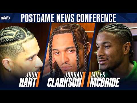 Josh Hart, Miles McBride and Jordan Clarkson on Knicks defensive effort in Game 1 victory