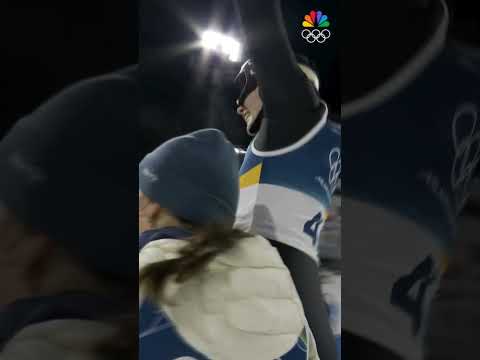 Norway got their first gold medal at #MilanoCortina2026 through Anna Odine Stroem's #SkiJumping win!