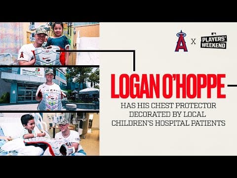 Logan O'Hoppe's Players' Weekend Chest Protector