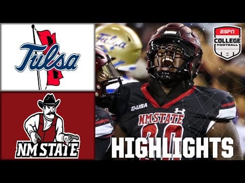 Tulsa Golden Hurricane vs. New Mexico State Aggies | Full Game Highlights | ESPN College Football