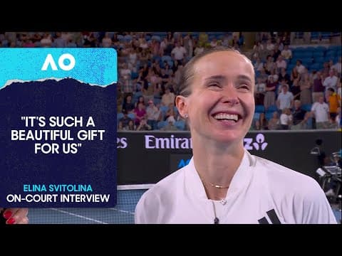 Elina Svitolina On-Court Interview | Australian Open 2026 Third Round