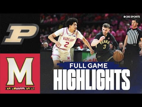 No. 12 Purdue Boilermakers vs Maryland Terrapins | Full Game Highlights