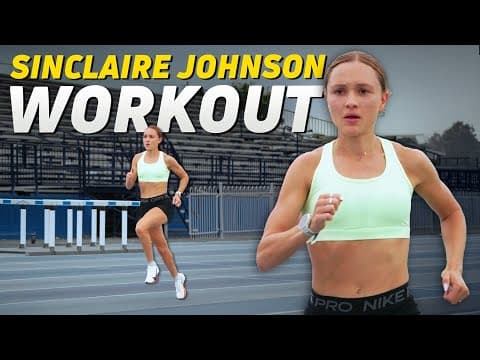 American Record Holder Sinclaire Johnson Runs CHALLENGING Pre World Championships Workout