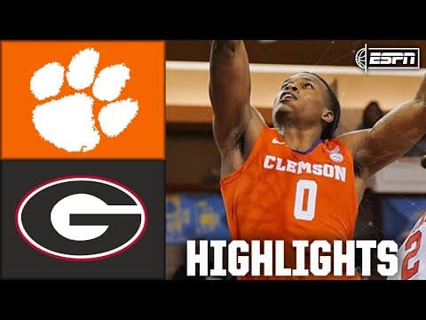Clemson Tigers vs. Georgia Bulldogs | Full Game Highlights | ESPN College Basketball