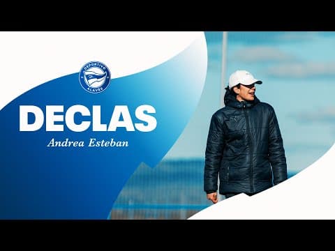 Andrea Esteban: "Los objetivos de la temporada pasan por Ibaia" | Deportivo Alavés Gloriosas