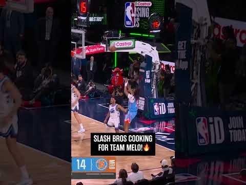 Let the Slash Bros cook 🔥  #spurs #nba #stephoncastle #dylanharper #nbaallstar #risingstars