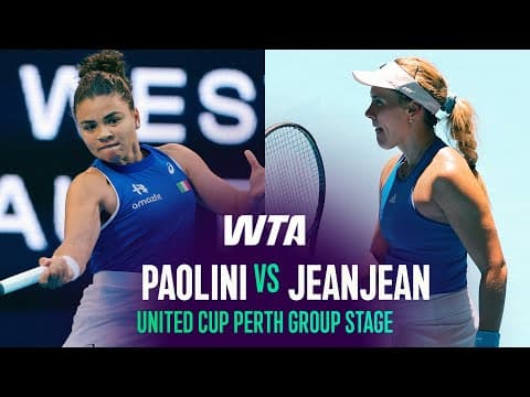 Jasmine Paolini vs. Leolia Jeanjean | 2026 United Cup Perth | WTA Match Highlights