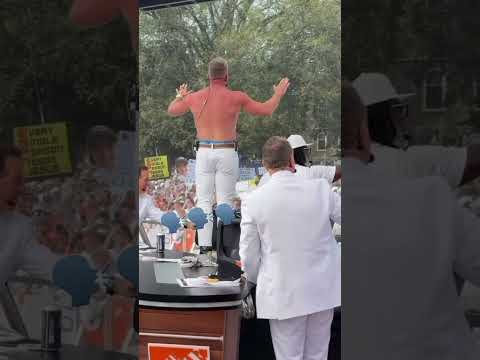 All fun and games until Pat's shirt comes off 😂