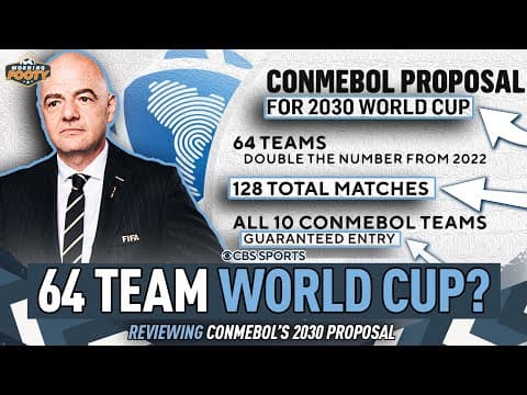 Will the 2030 World Cup feature 64 TEAMS!? | Reviewing CONMEBOL's MASSIVE Proposal | Morning Footy