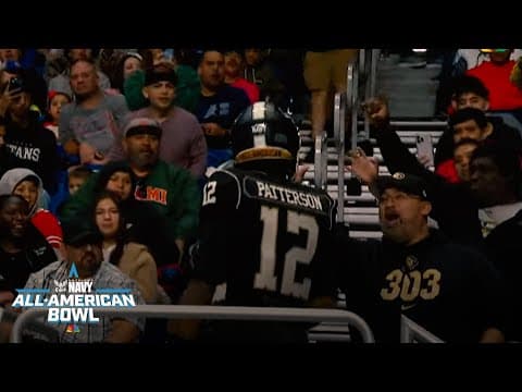 Sequel Patterson sprints to celebrate with fans after TD | Navy All-American Bowl 2026 | NBC Sports