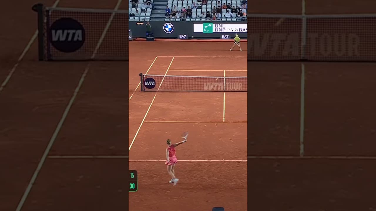 Viktorija Golubic is making her name known in Rome! 👏#WTA #IBI26 #ViktorijaGolubic