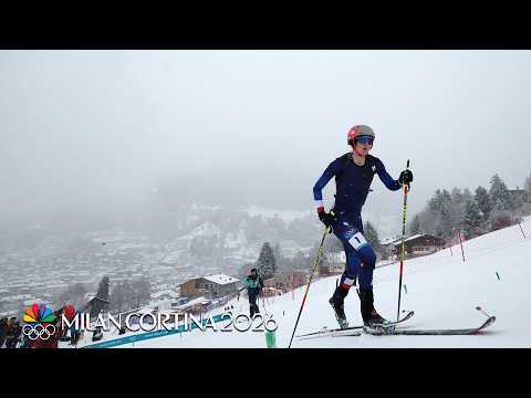Emily Harop paces women's sprint heats in Winter Olympic debut of ski mountaineering | NBC Sports
