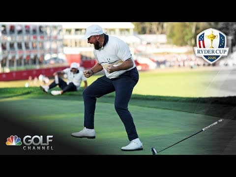 Shane Lowry steps up for Europeans during Ryder Cup 2025 | Golf Channel