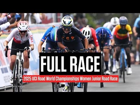 Replay: 2025 UCI Road World Championships - Women Junior Road Race