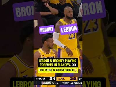 LeBron & Bronny BALLING in Playoffs😤
