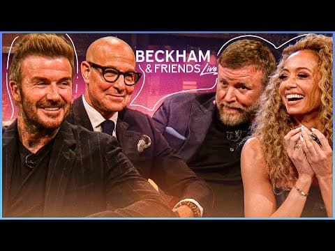 Beckham & Friends LIVE — UCL Watch Along Best Bits | Stanley Tucci, Guy Ritchie | CBS Sports Golazo
